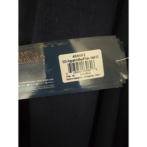 US Harry Potter Hogwarts Hufflepuff Magical Licensed Costume Outfit O/S NEW! - Picture 8 of 9